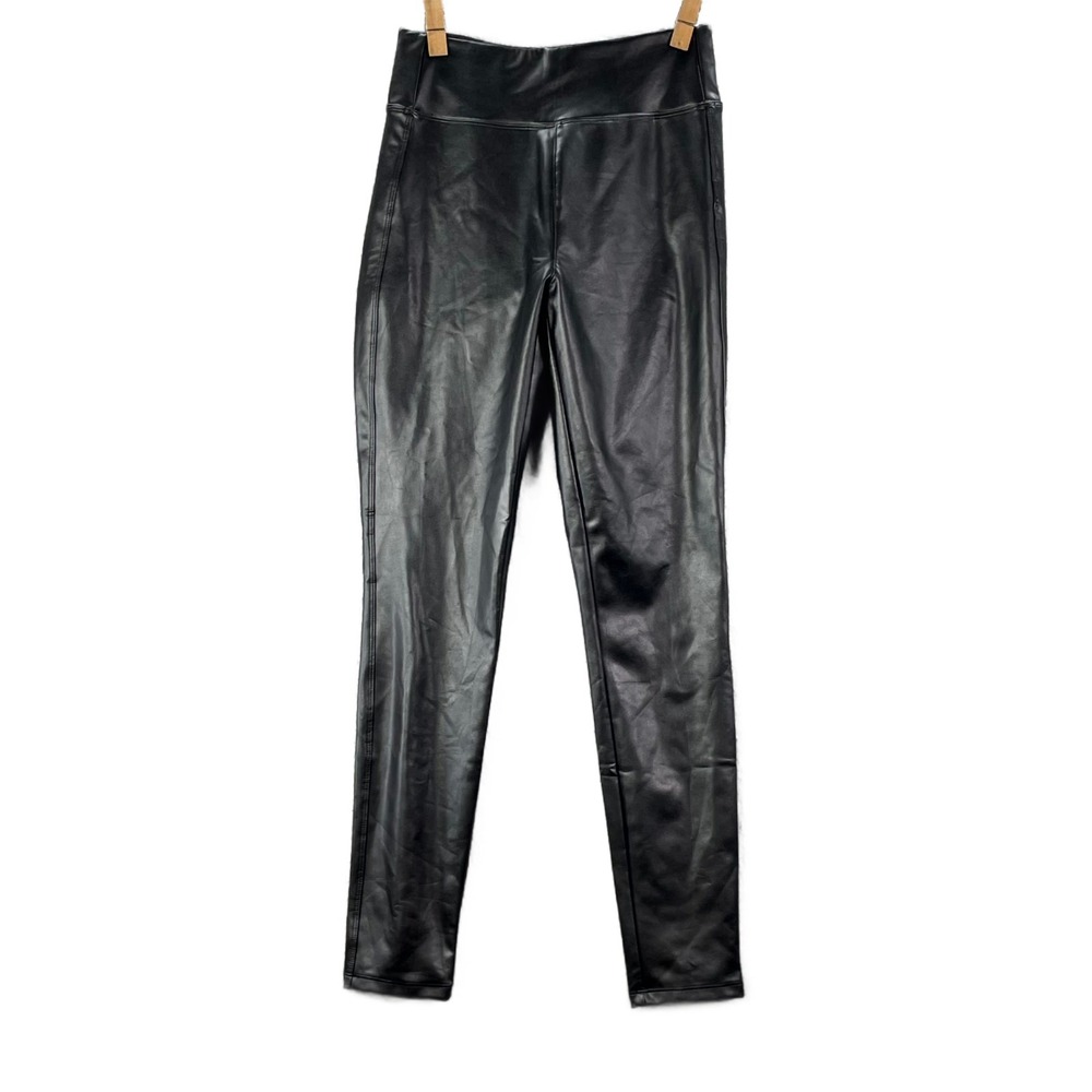 GAP Faux Leather Leggings Womens XS High Waisted Pull On Minimalist Streetwear